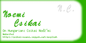 noemi csikai business card